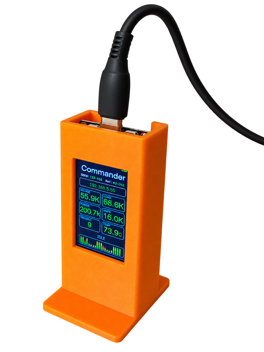 BattleNodes ESP32 Commander 1.9 Display Holder